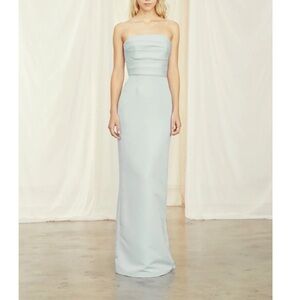 Amsale Sonia Bridesmaid Dress (Ice)